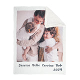 Custom Photo Blanket Personalized Blankets with Names and Pictures