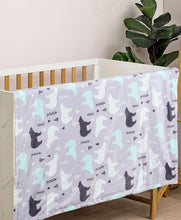 Load image into Gallery viewer, Multi-colored Bear Dual-layer Fabric Fleece Baby Blanket