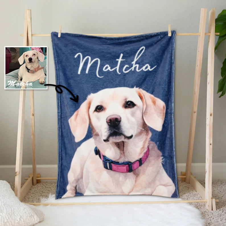 Custom Photo Blanket For Pet Minky Personalized Dog Blankets Cygnuscustom