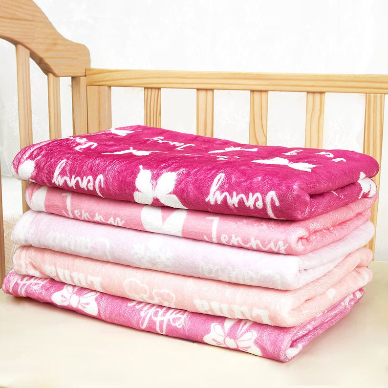 Custom Name Blankets Personalized Blankets with Names and Icon