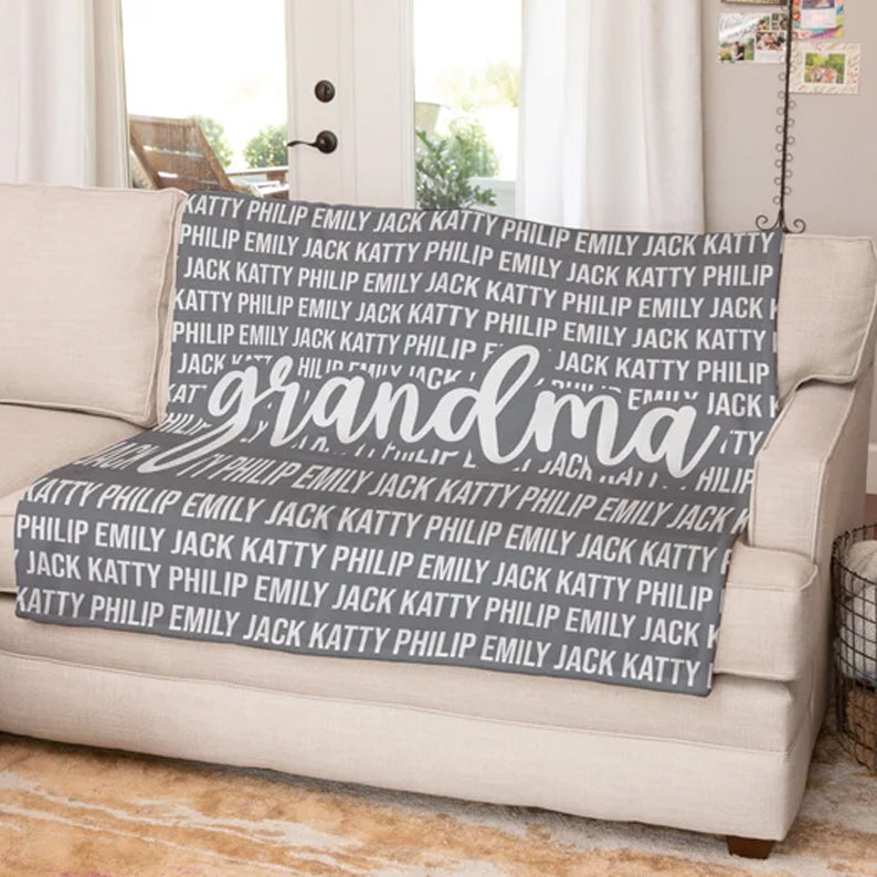 Custom Blankets Family Name Personalized Name Blankets