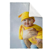 Load image into Gallery viewer, Custom Photo Blanket Personalized Portrait Photo Blankets