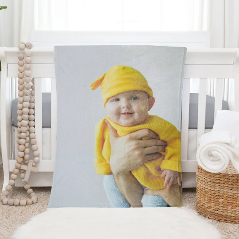 Custom Photo Blanket Personalized Portrait Photo Blankets