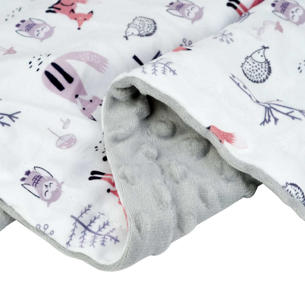 Fox Tree Dual-layer Fabric Fleece Baby Blanket