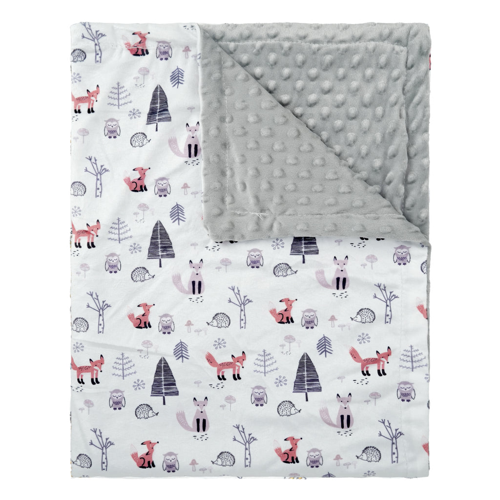 Fox Tree Dual-layer Fabric Fleece Baby Blanket