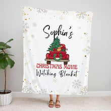 Load image into Gallery viewer, Christmas Sherpa Blanket Personalised Name Baby Gifts Custom Blankets