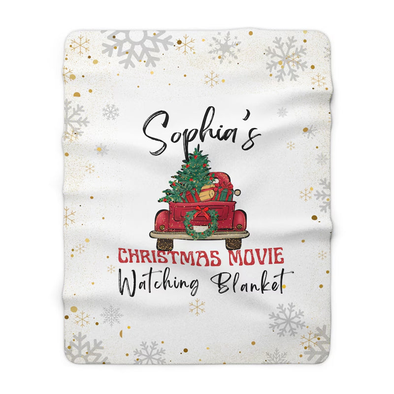 Christmas Sherpa Blanket Personalised Name Baby Gifts Custom Blankets