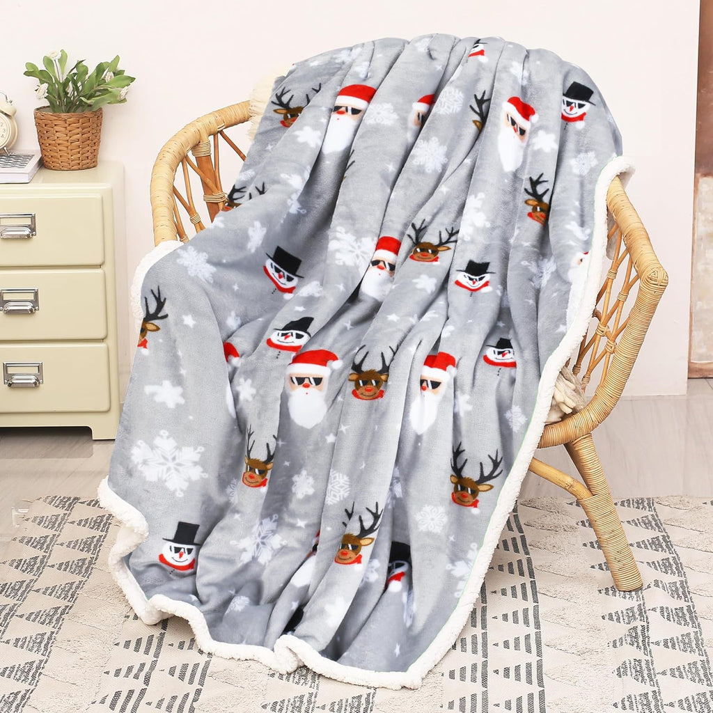 Christmas Blankets Sherpa