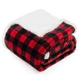 Christmas Sherpa Fleece Throw Blanket