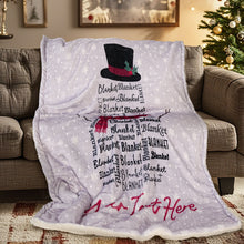 Load image into Gallery viewer, Customized Christmas name blankets