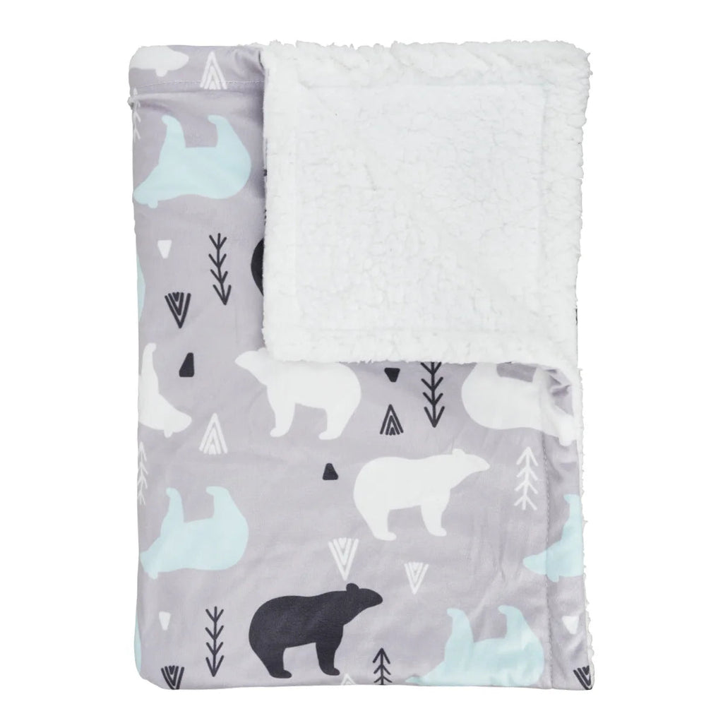 2 ply Printed Cartoon Animal Fleece Baby Blanket