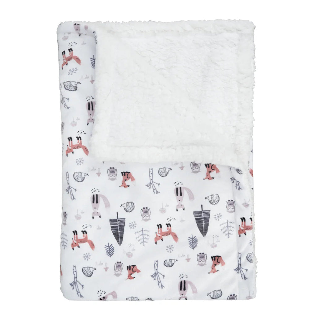 2 ply Printed Cartoon Animal Fleece Baby Blanket