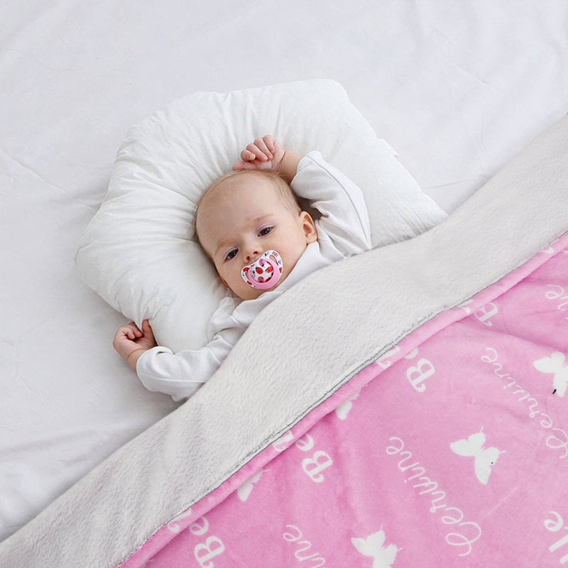 Personalized minky name blanket