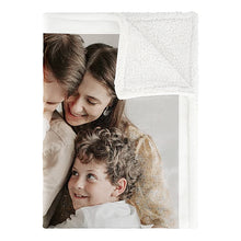 Load image into Gallery viewer, Custom Blankets Sherpa Weighted Baby Blanket Personalized Photo Blanket Gifts