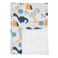 Load image into Gallery viewer, 2 ply Printed Cartoon Animal Fleece Baby Blanket