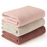 Swaddle Baby Blanket Tan Muslin Blanket