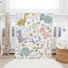 Load image into Gallery viewer, personalised_dinosaur_blanket