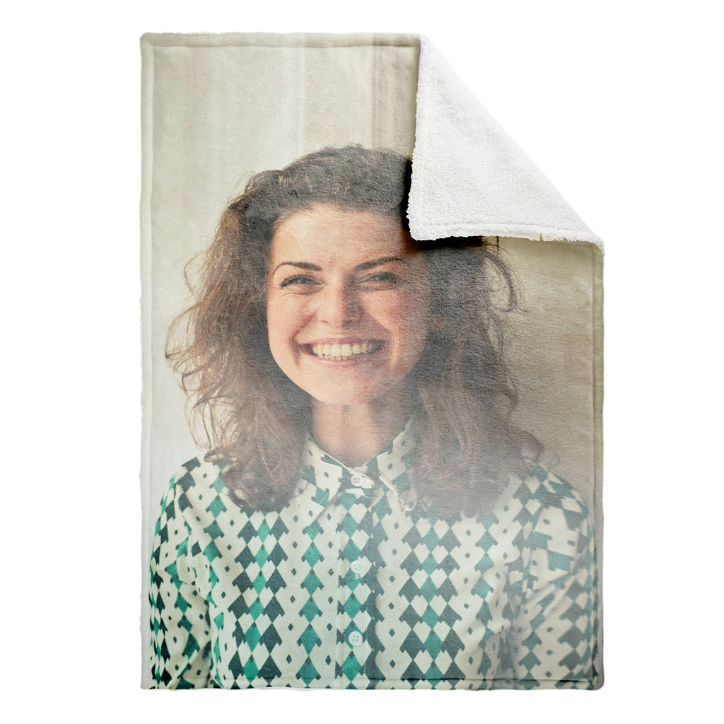 sherpa photo blanket for adult